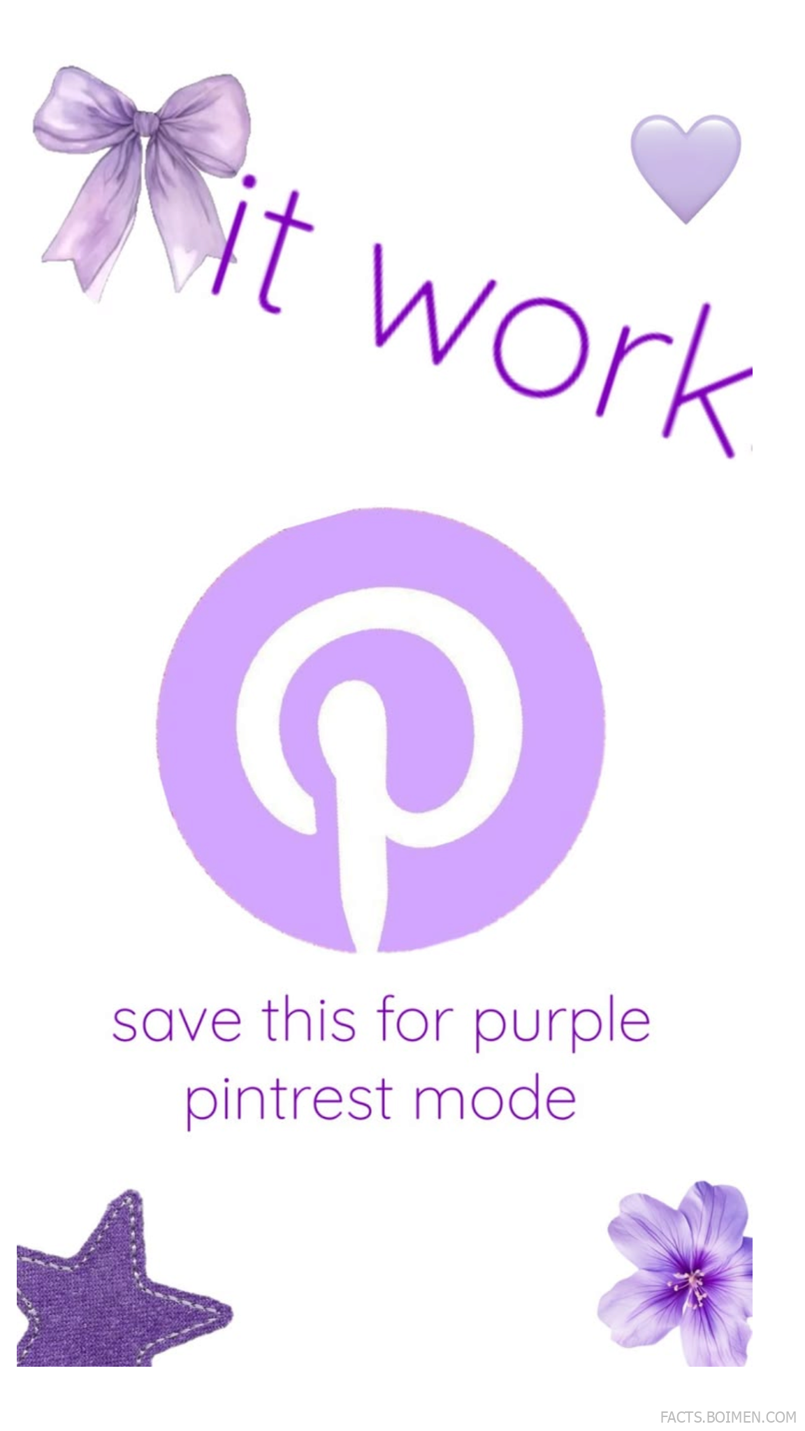 purple pinterest mode