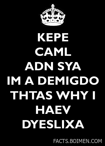 keep calm demigod meme