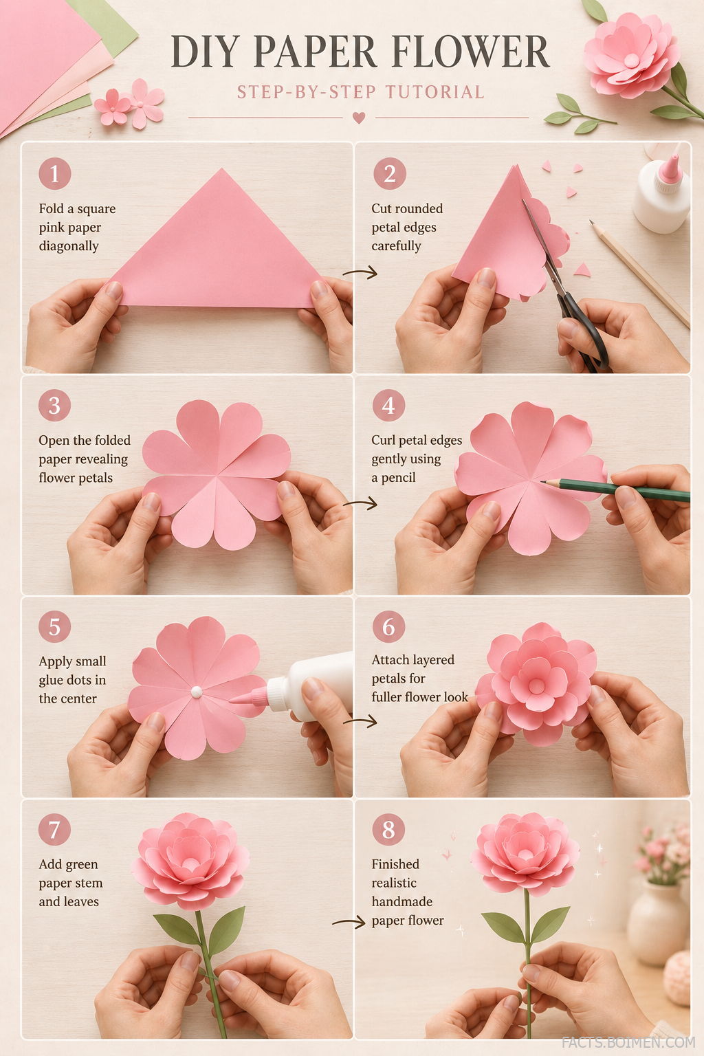 easy paper flower diy