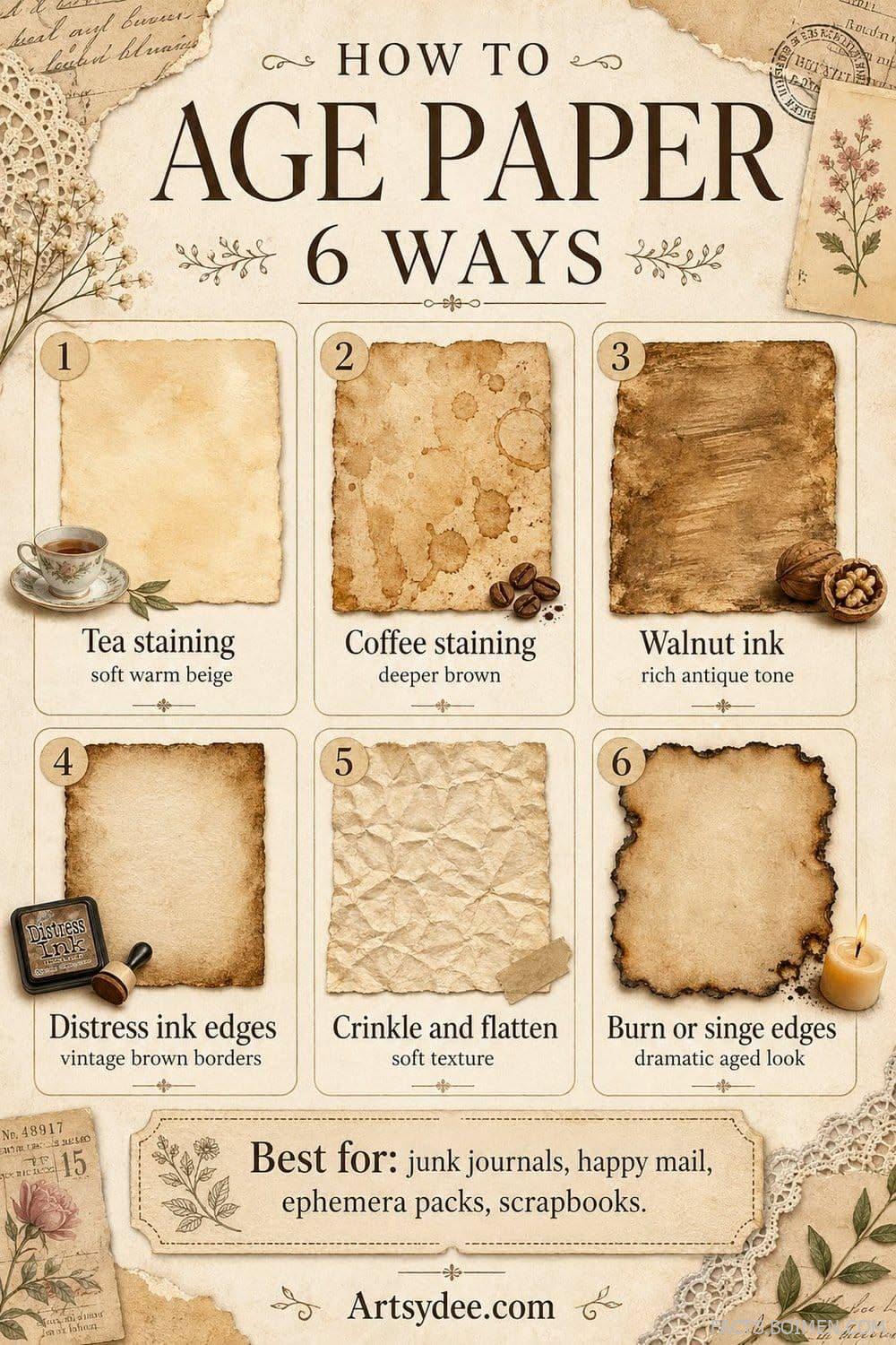 how to age paper