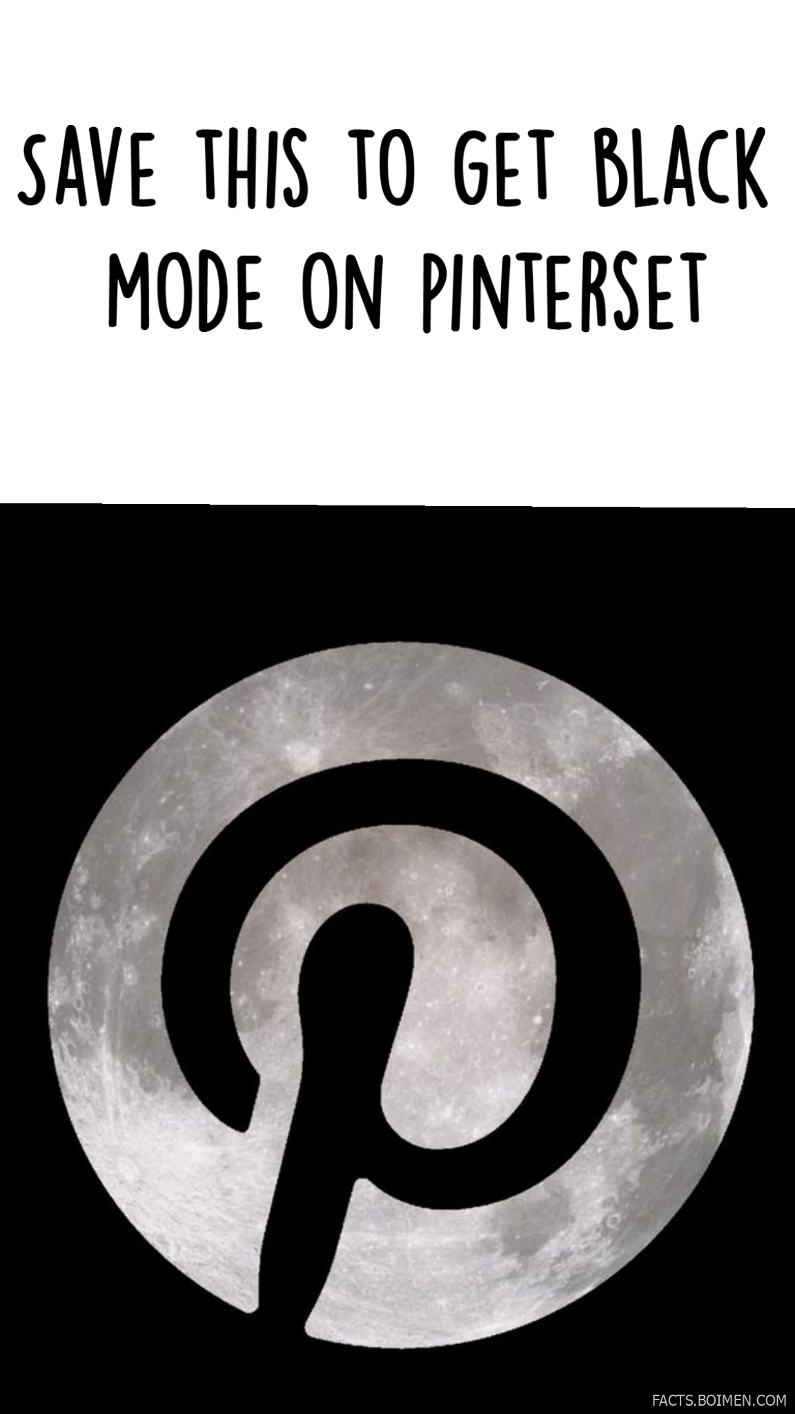 dark mode pinterest