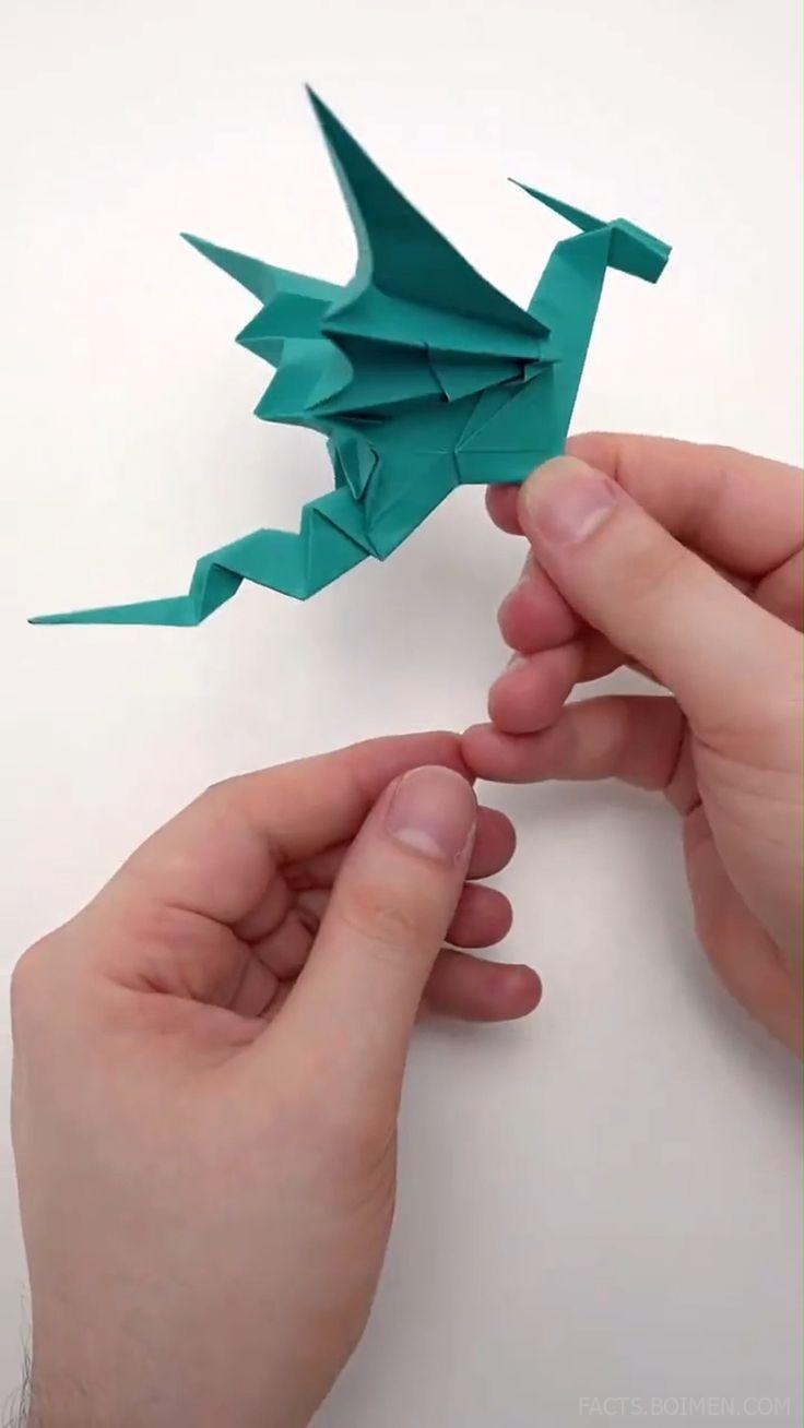 origami flying dragon tutorial
