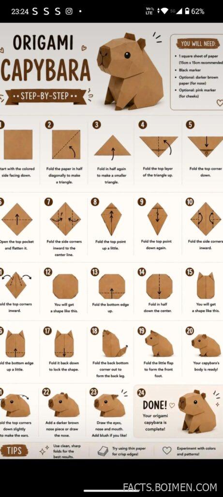 origami bear instructions